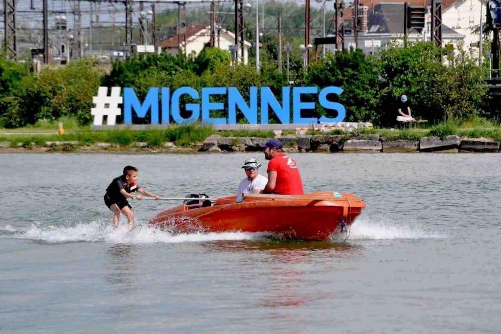Вілла Le Ni' De Jess Migennes Екстер'єр фото